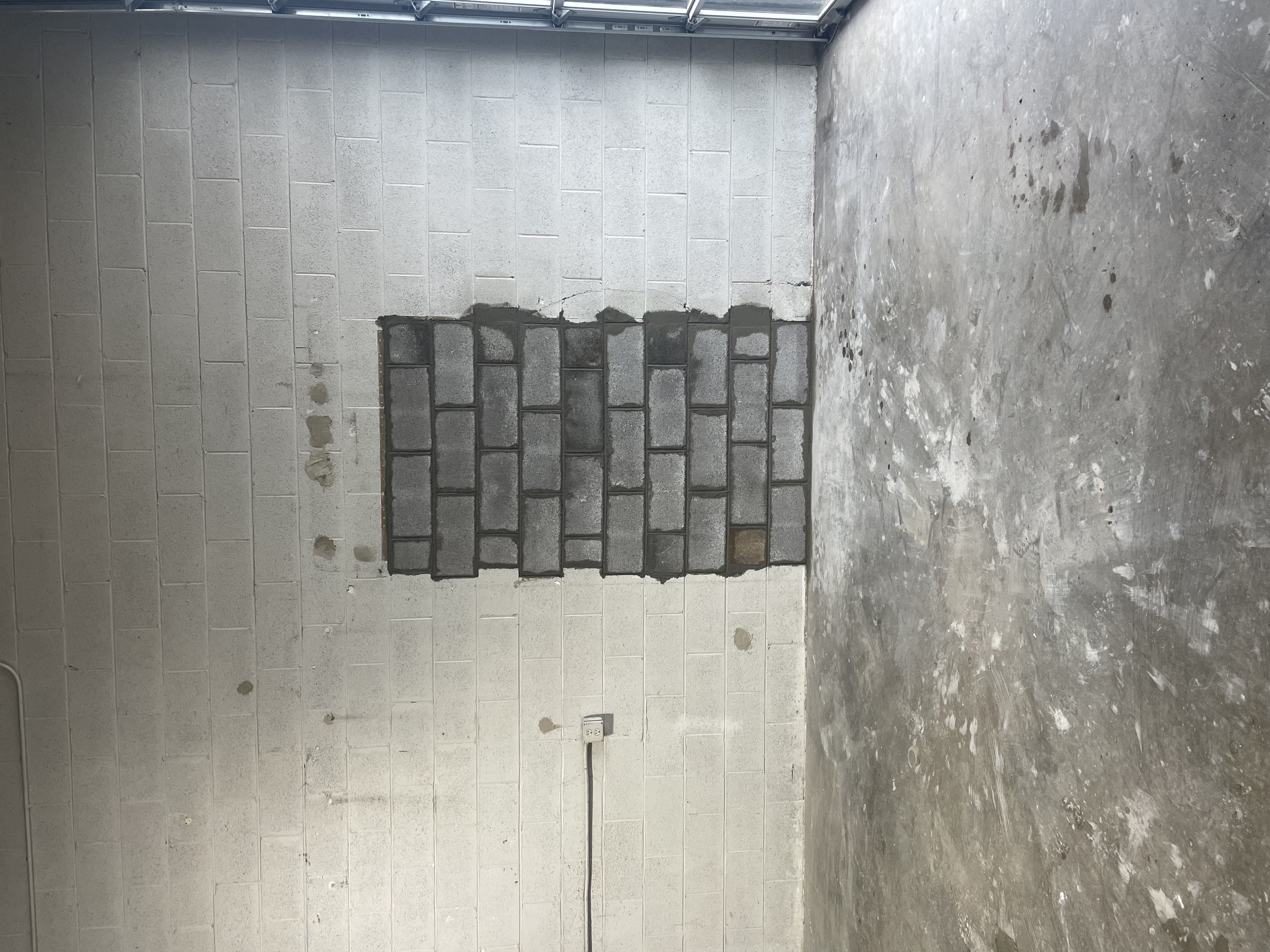 CMU warehouse repair detail